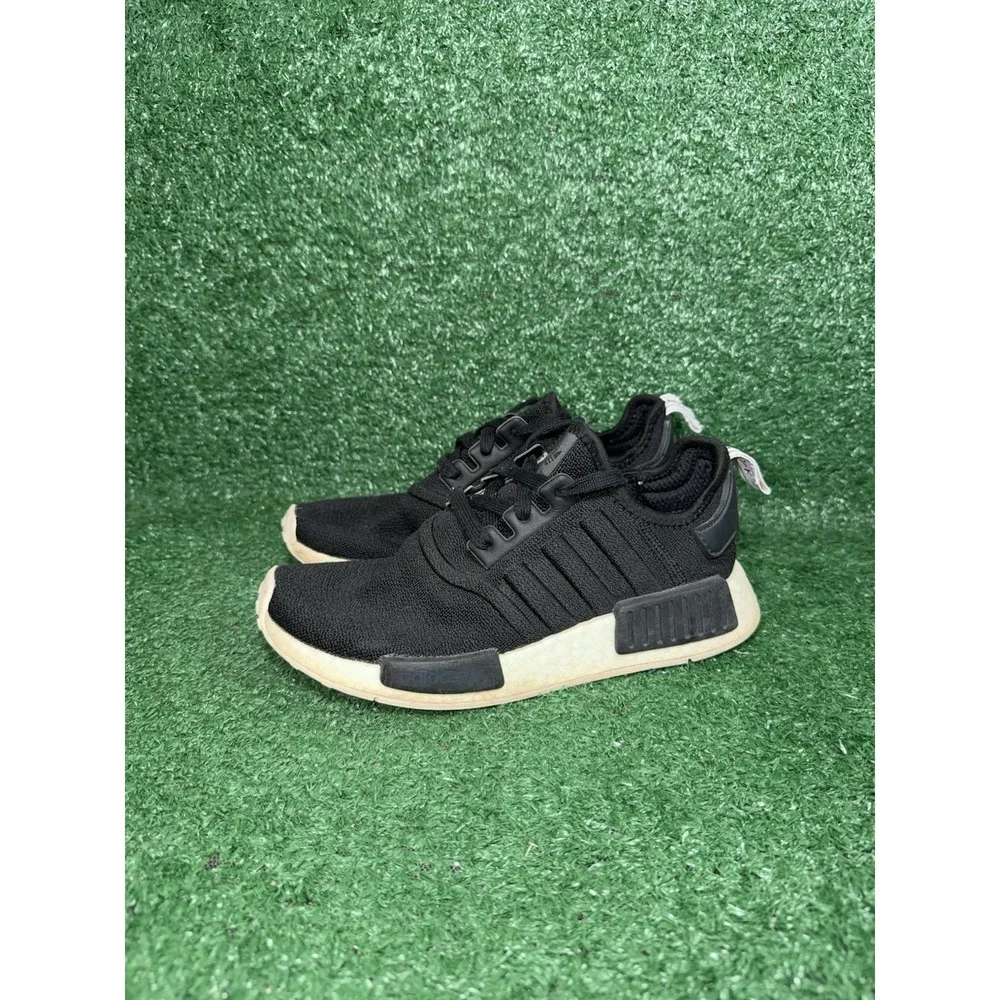 Adidas NMD R1 Women Size 6.5 Black Boost Comfort Running‎ Shoes Walking Sneakers